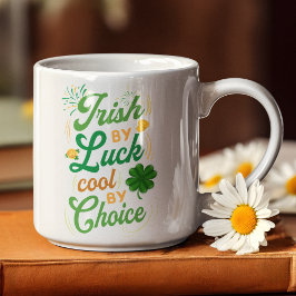 Taza De Café Irlandés por suerte Guay por elección San Patricio