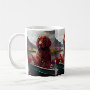 Taza De Café Irlandés Rojo en una Paleta: Una Aventura Escénica