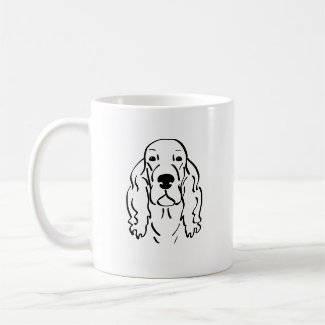 Taza De Café Irlandés Setter (Izquierda)