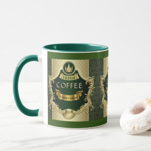 Taza de café irlandés, taza personalizada de Paddy