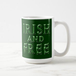 Taza De Café IRLANDÉS y LIBERE para el día de St Patrick