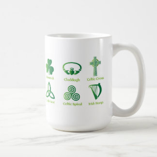 Taza de café irlandesa de los símbolos, herencia