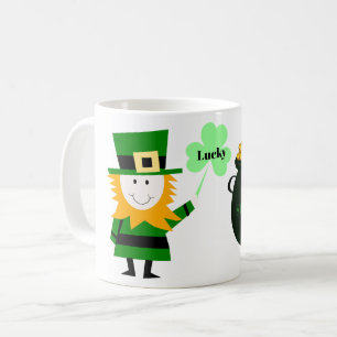 Taza de café irlandesa del día de San Patricio