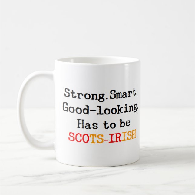 Taza De Café irlandeses escoceses fuertes (Izquierda)