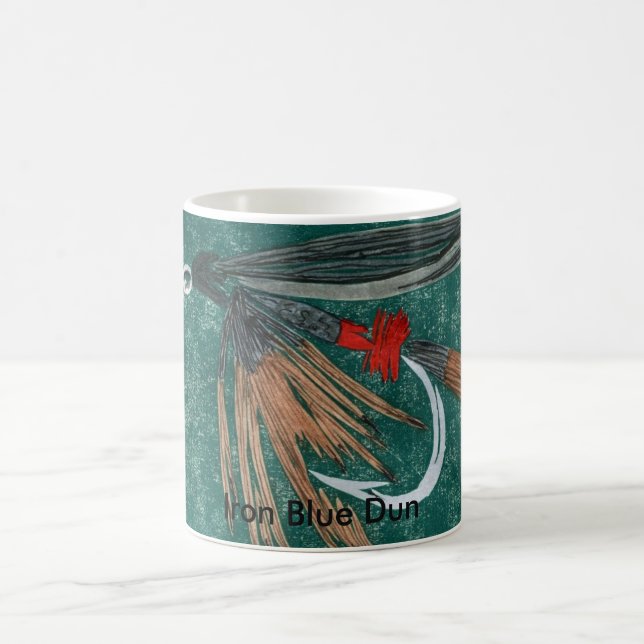 Taza De Café "Iron Blue Dun" Classic Trout Fly Mug (Centro)
