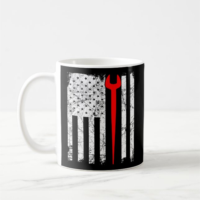 Taza De Café Ironworker Estadounidense (Izquierda)