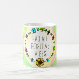 Taza De Café Irradie la sensación positiva