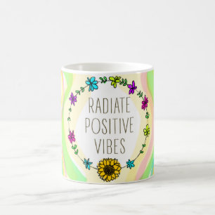 Taza De Café Irradie la sensación positiva