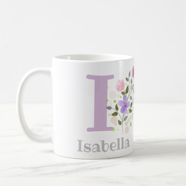 Taza De Café Isabella con flores (Izquierda)
