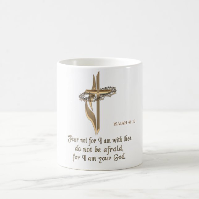 TAZA DE CAFÉ ISAIAH 41:10 (Centro)