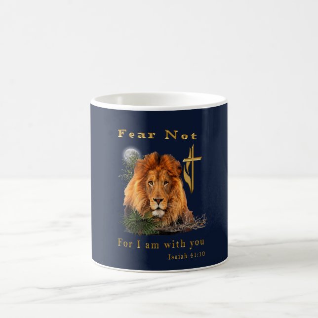 Taza De Café Isaiah 41:10 Mugs cristianos (Centro)