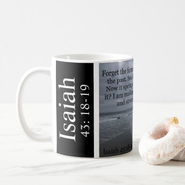 Taza De Café Isaías 43 (Con donut)