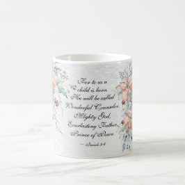 Taza De Café Isaías 9:6 Se le llamará Maravilloso... Navidades