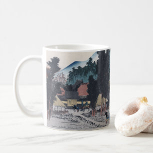 Taza De Café Ishiyakushi del japonés Ukiyo-e de Hiroshige