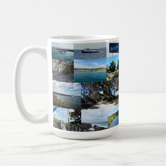Taza De Café Isla Canguro, Australia, Collage de fotos, (Izquierda)