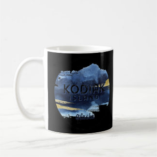 Taza De Café Isla de Kodiak - Alaska Watercolor Design