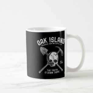 Taza De Café Isla de la Calavera de Roble Vintage Tesoro Templa