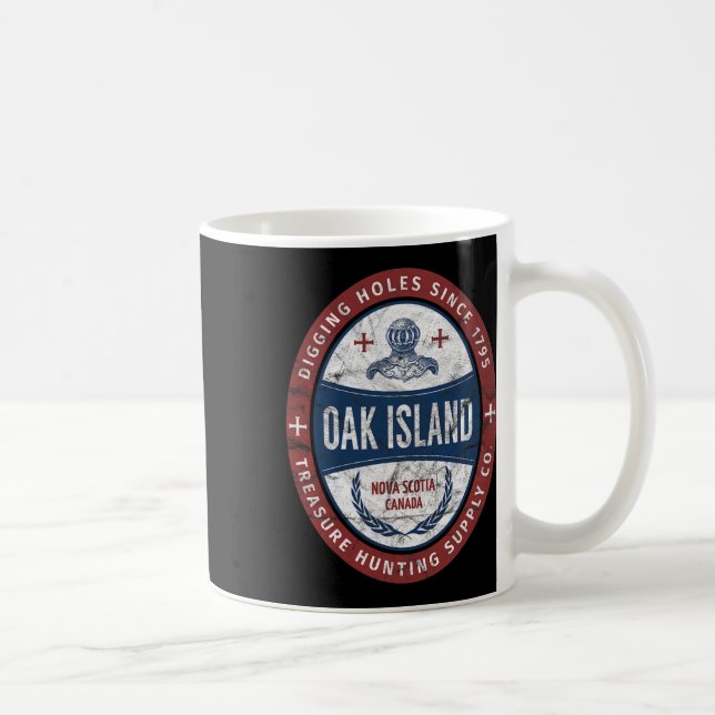 Taza De Café Isla de Oak Treasure Hundiendo Retro Templar Knigh (Derecha)