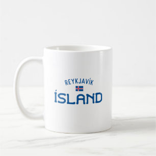 Taza De Café Isla de Reykjavik (Islandia) con problemas