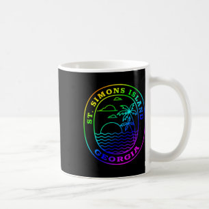 Taza De Café Isla de St. Simons - Playa del Árbol de Palma Arco