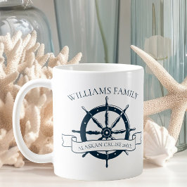 Taza De Café Isla de vacaciones náuticas de crucero personaliza