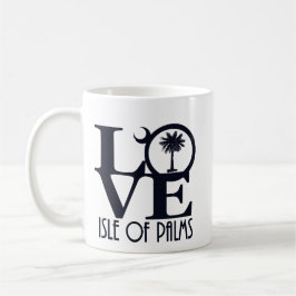 Taza De Café Isla del AMOR de las palmas 11oz