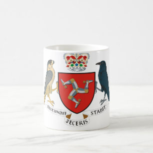 Taza De Café isla del emblema del hombre