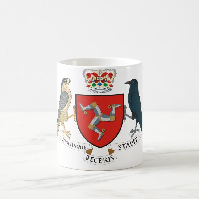 Taza De Café isla del emblema del hombre (Centro)