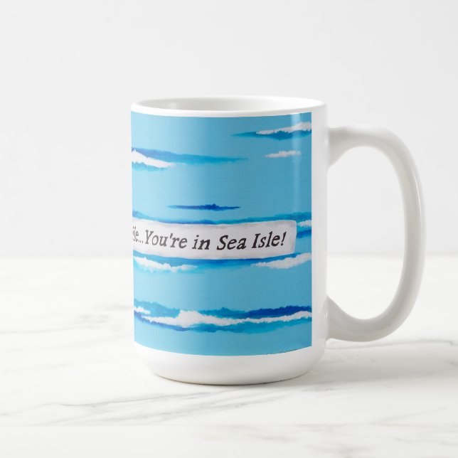 Taza De Café Isla del Mar, NJ Mug (Derecha)