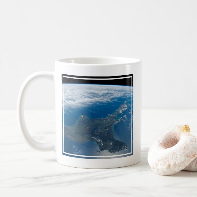 Taza De Café Isla del Norte de Nueva Zelanda. (Con donut)