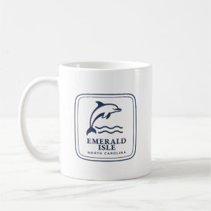 Taza De Café Isla Esmeralda Costa de Playa de Delfines de Carol