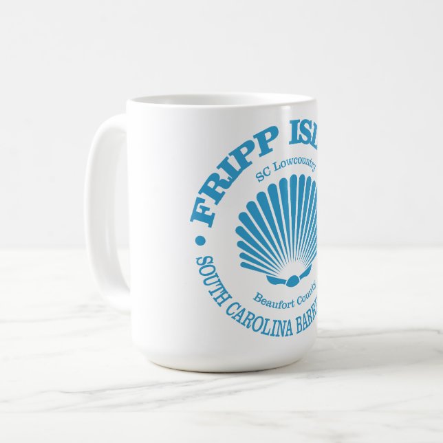 Taza De Café Isla Fripp (concha de mar) (Anverso izquierdo)