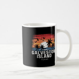 Taza De Café Isla Galveston Playa Texas Surfing Surfista 