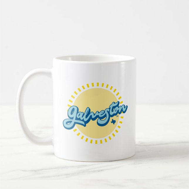 Taza De Café Isla Galveston Texas (Izquierda)
