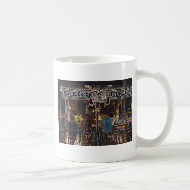 Taza De Café Isla Gran Caimán de Calico Jacks (Derecha)