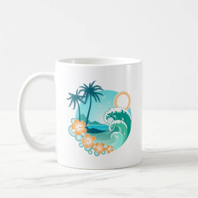 Taza De Café Isla Hawaiana 1 (Izquierda)