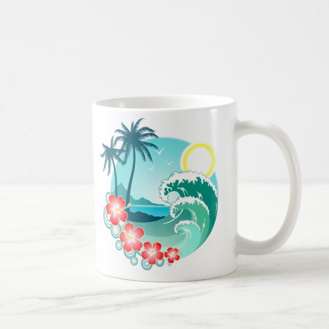 Taza De Café Isla Hawaiana 2 (Derecha)