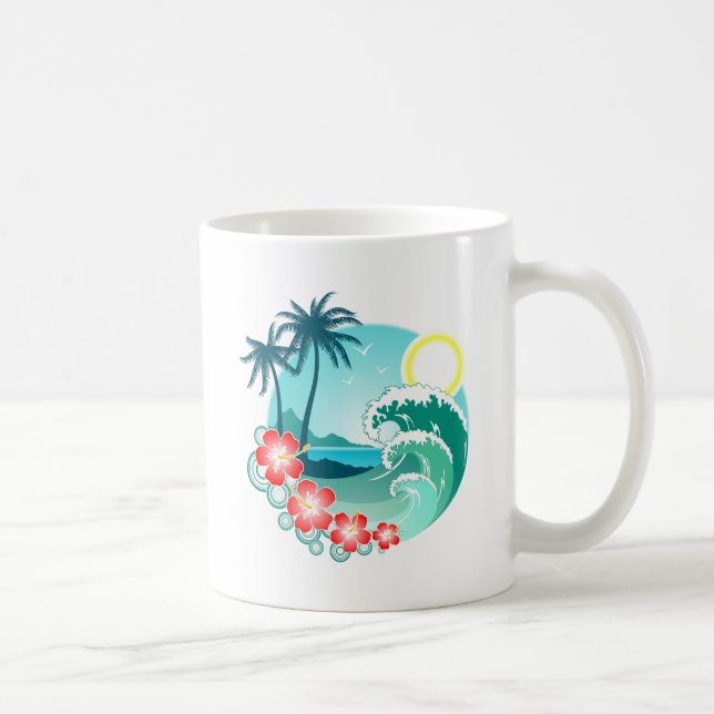 Taza De Café Isla Hawaiana 2 (Derecha)