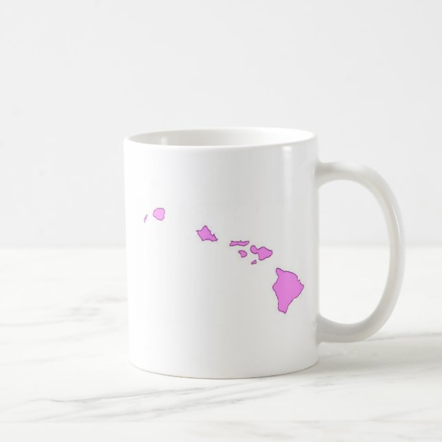 Taza De Café isla hawaiana rosada (Derecha)
