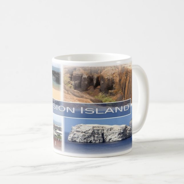 Taza De Café Isla IS - Isla Ascensión - (Anverso derecho)