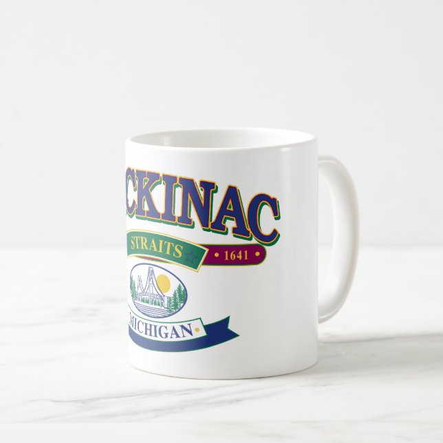 Taza De Café Isla Mackinac - Los Estrechos (Anverso derecho)