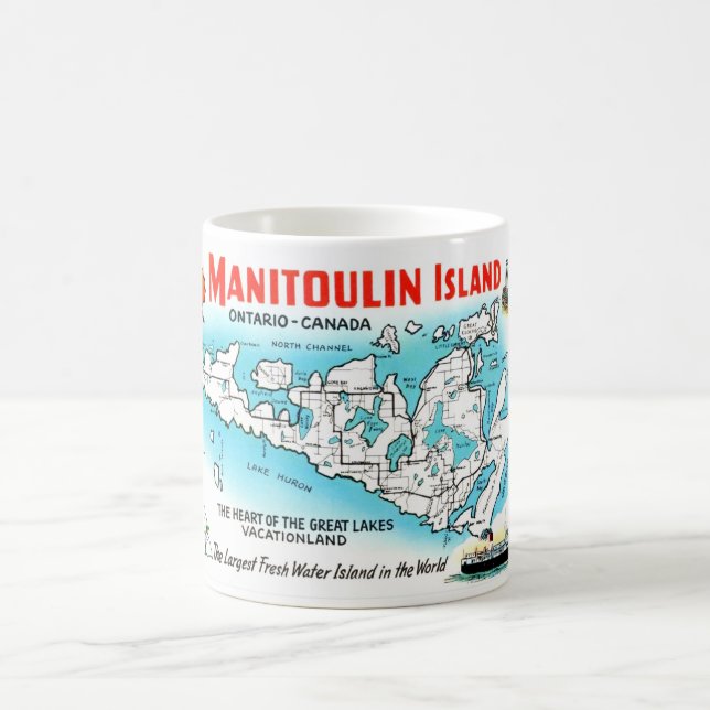 Taza De Café Isla Manitoulin Canadá Mug (Centro)