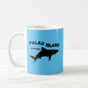 Taza De Café Isla Palau Scuba Buceando Con Tiburones
