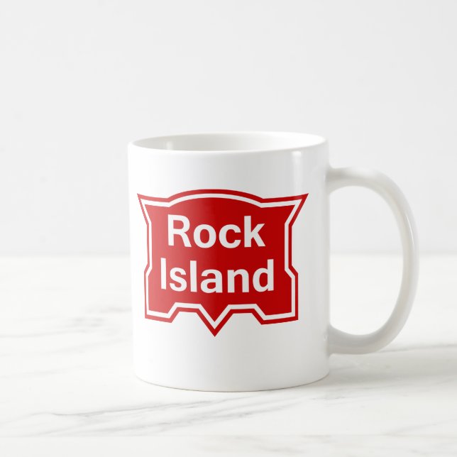 Taza De Café Isla roja de la roca (Derecha)