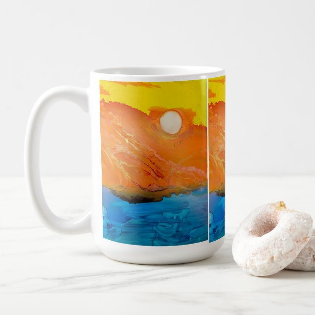 Taza De Café Isla Sunset (Con donut)