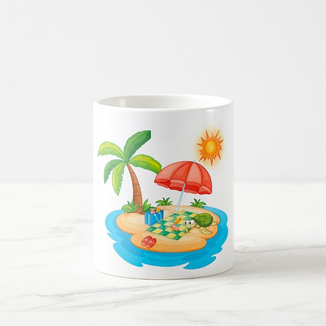Taza De Café Isla Tropical Café picnic Mug (Subido por el creador)