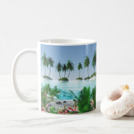 Taza De Café Isla tropical del paraíso