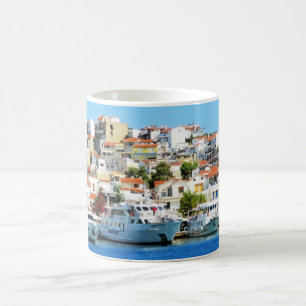 Taza De Café Isla Zakynthos Grecia Puerto Marina verano
