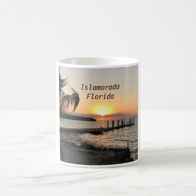 Taza De Café Islamorada Sunset, Florida Keys, Florida Mug (Centro)