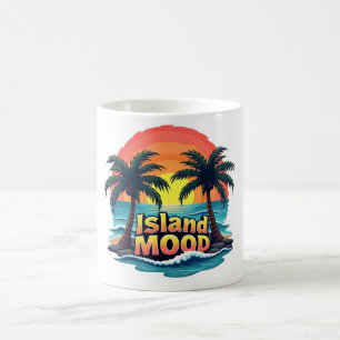 Taza De Café Island Mood Sunset Palm Mug
